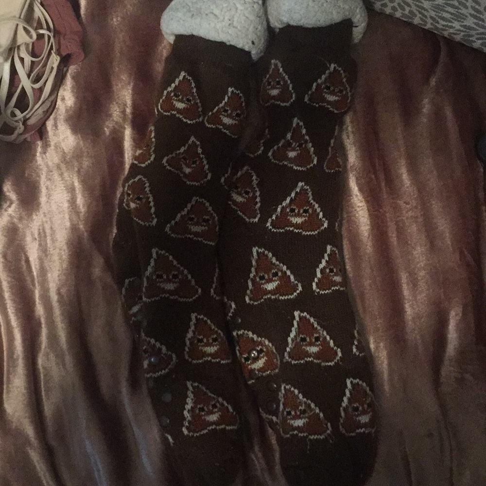 poop emoji socks